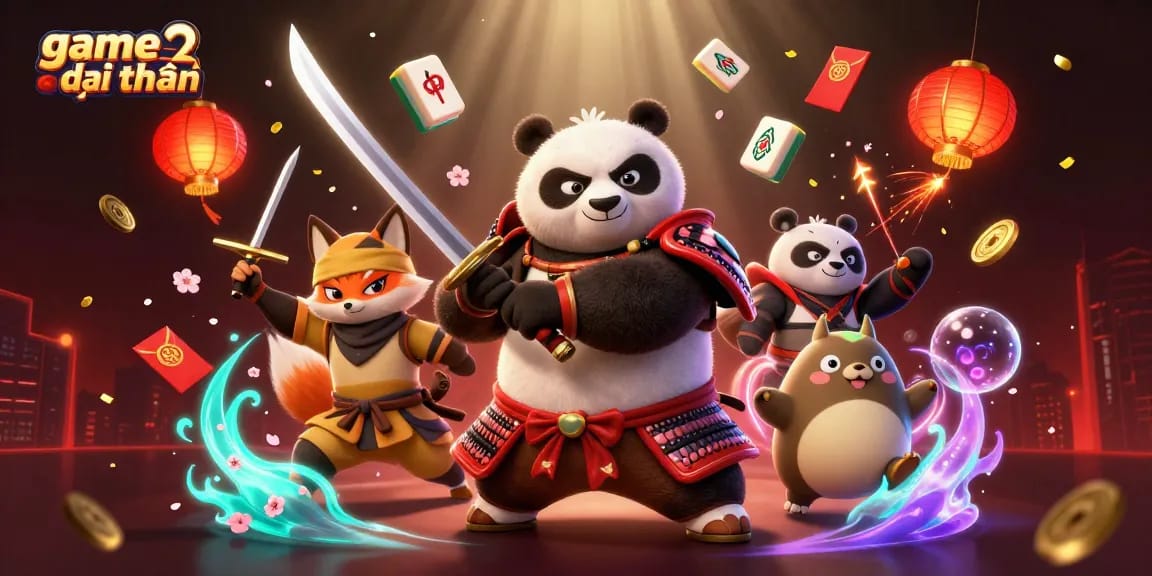 Engage in thrilling game đổi thưởng with vibrant characters and dynamic elements in this ultra-detailed 3D illustration.