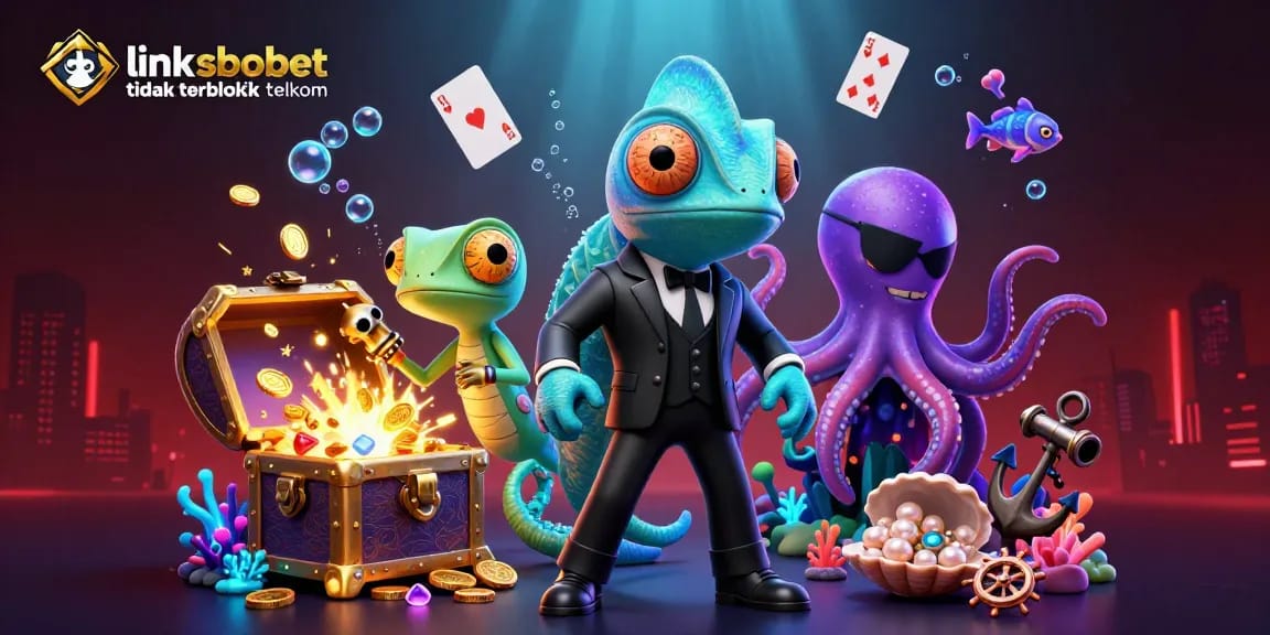 Engage with link sbobet tidak terblokir telkom in vibrant underwater casino adventure with dynamic characters.
