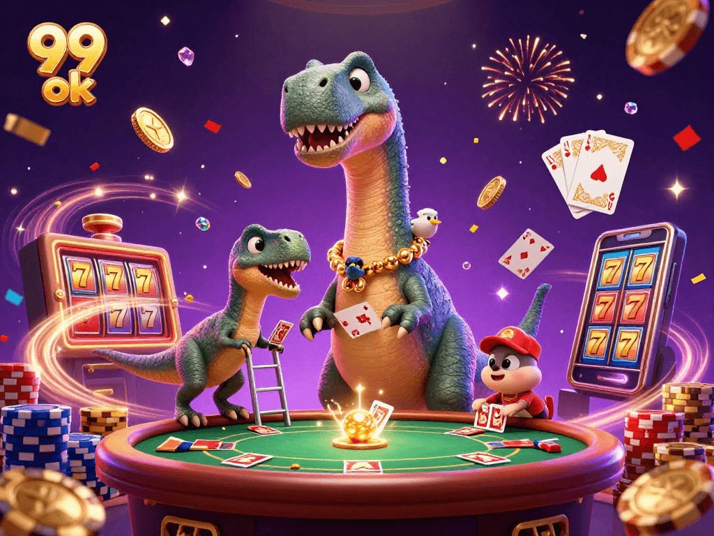 Experience excitement with 99 ok in a vibrant casino scene filled with action!