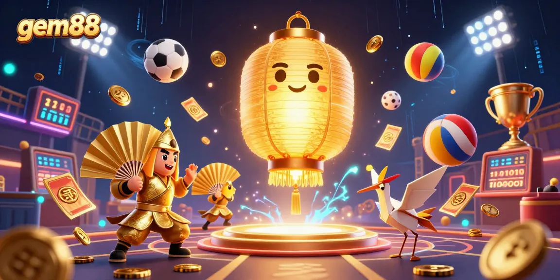 Join the excitement at gem88 with thrilling casino activities, featuring vibrant energy and iconic symbols.