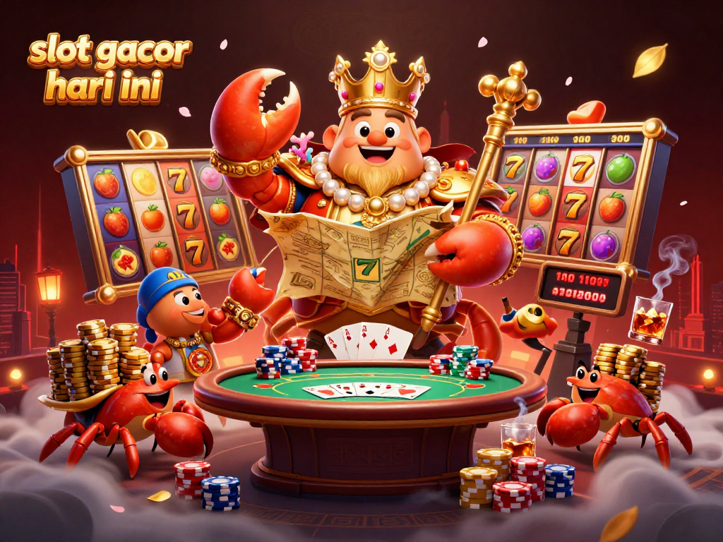 Spin to win big with slot gacor hari ini in this dynamic casino illustration!