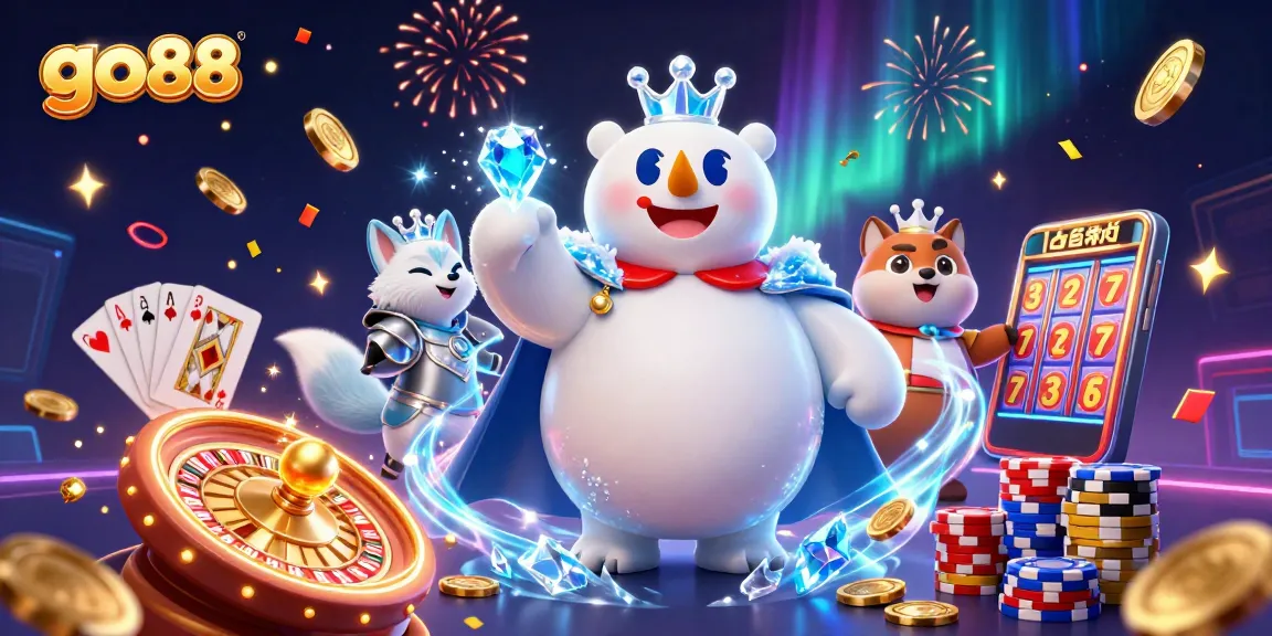 Experience the thrilling action at go88 with a dazzling scene of golden coins and casino excitement.