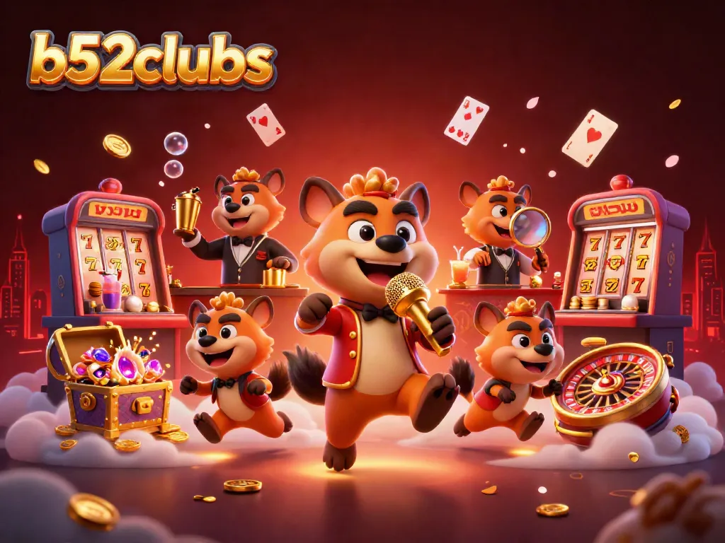 Experience vibrant comedy at b52clubs with hyenas gaming, showcasing casino excitement.