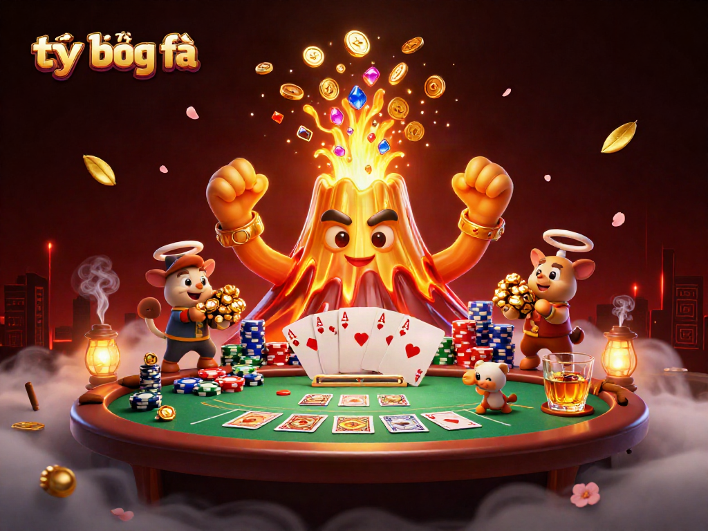 Engage in the explosive world of tỷ lệ bóng đá with a triumphant golden volcano and treasure fleeing animals.