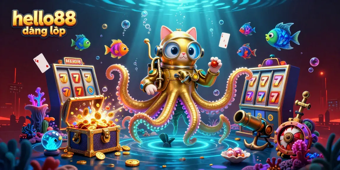 Engage with hello88 đăng nhập for thrilling slot games in a vibrant underwater casino world.