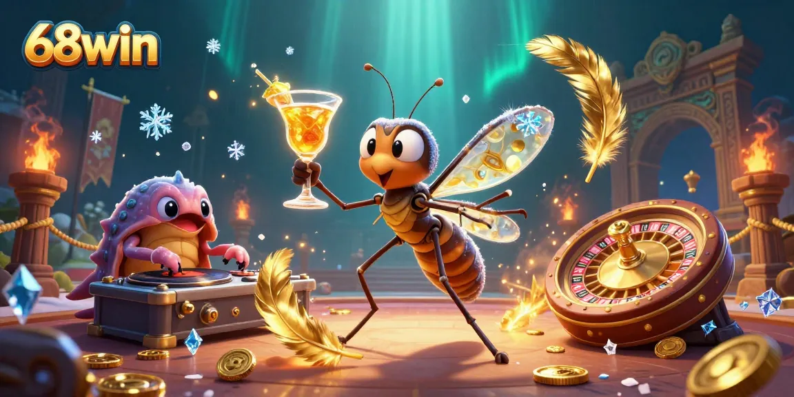 Experience thrilling gameplay at 68win with a vibrant casino scene full of energy and excitement.