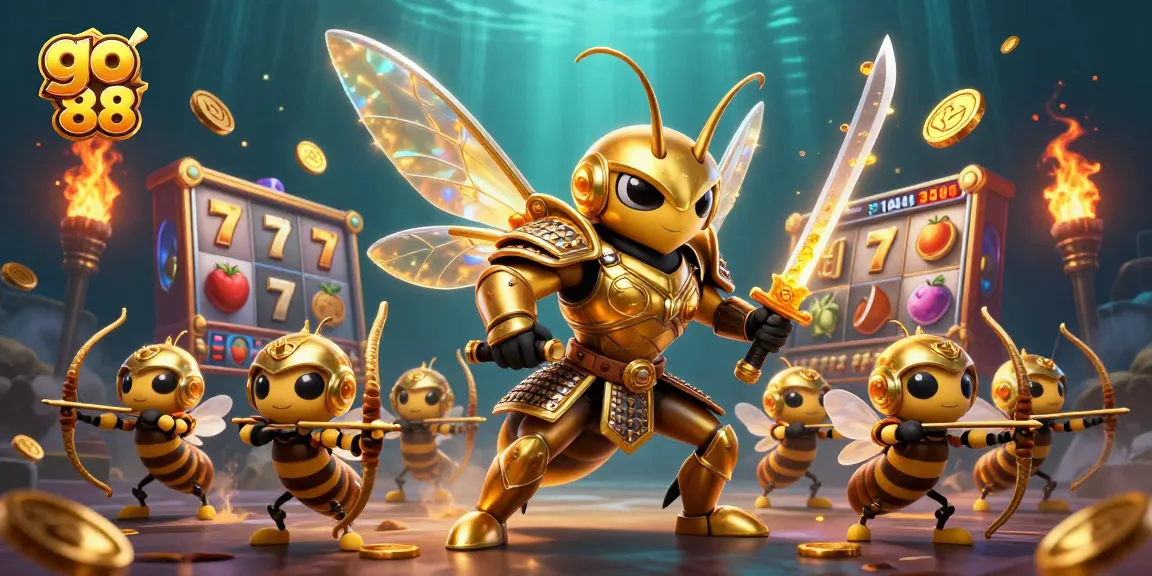 Engage with go 88's vibrant casino experience featuring captivating 3D slot game elements.