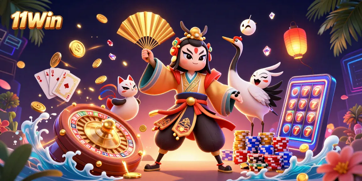 Engage in thrilling gameplay at 11Win with vibrant gambling elements and dynamic characters.