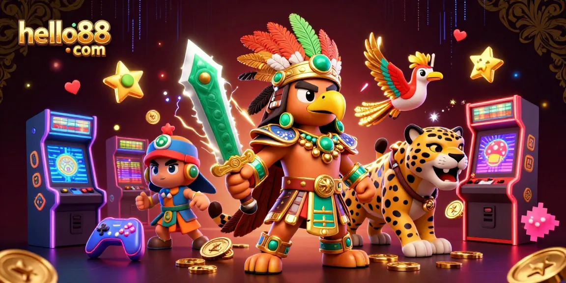 Spin the reels and win big with hello88 com's vibrant gaming adventure featuring colorful characters.