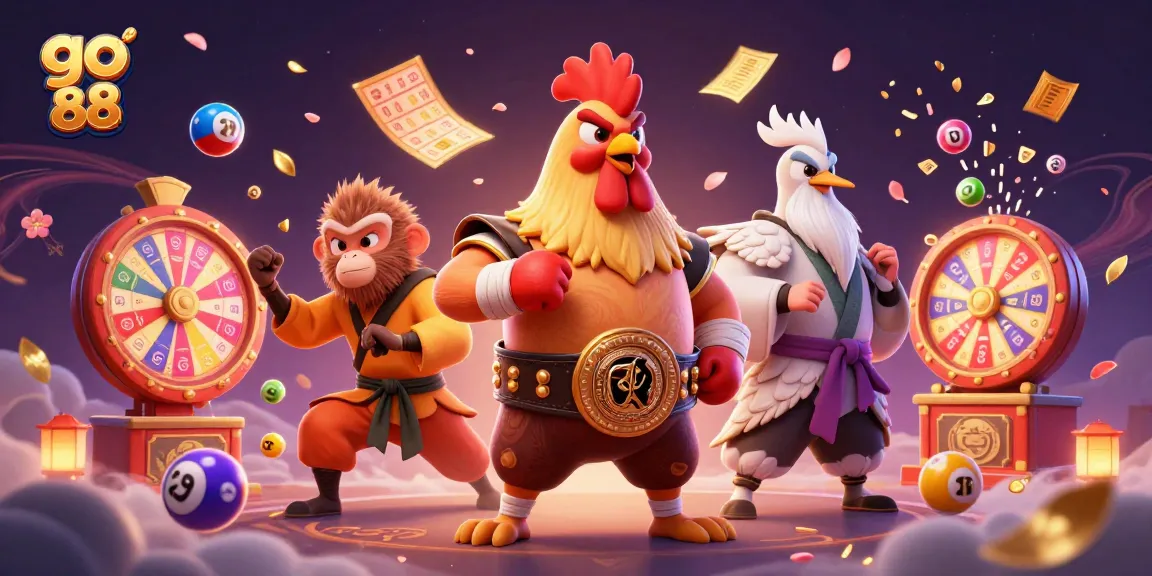 Experience the thrill of go 88 with vibrant casino elements and dynamic characters in an engaging atmosphere.