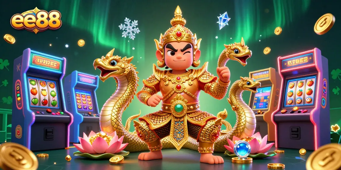 Experience thrilling ee88 gameplay with rich visuals and dynamic gaming elements in this vibrant casino art.