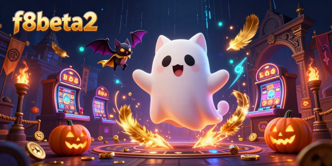 Engage with the thrilling atmosphere of f8beta2 as a ghost cat explores a haunted casino.