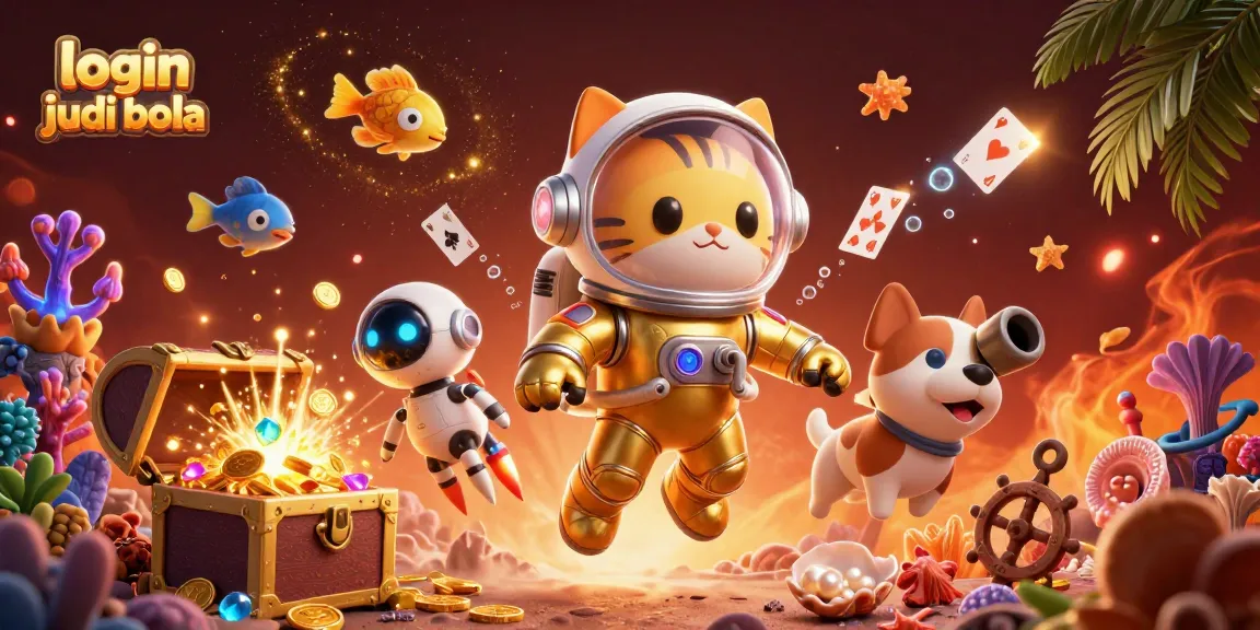 Engage with login judi bola through dynamic betting strategies in this vibrant 3D illustration.