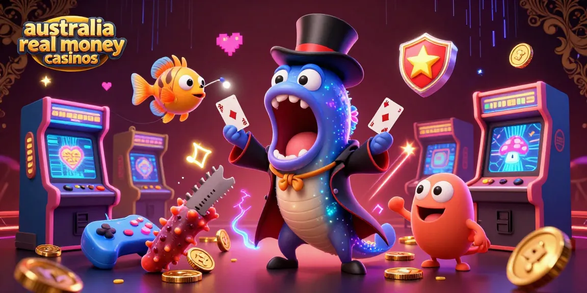 Experience the excitement at australia real money casinos with vivid 3D casino characters and games.